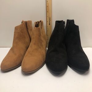 Old Navy 2 pair side zip boots sz 10